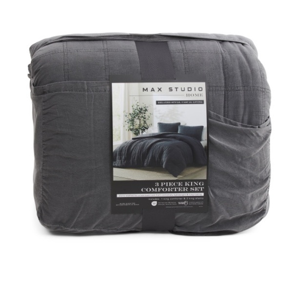 Max Studio Gray Comforter Set - Picture 1 of 2